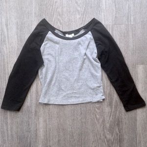 Cropped Baseball Tee